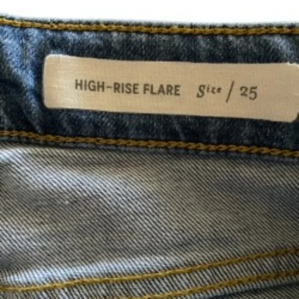 Pilcro and the Letterpress High Rise Flare Jeans 25